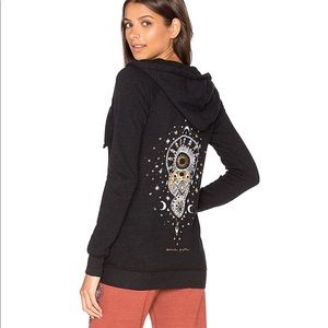 Spiritual Gangster Mystical Moon Zip hoodie Sz L